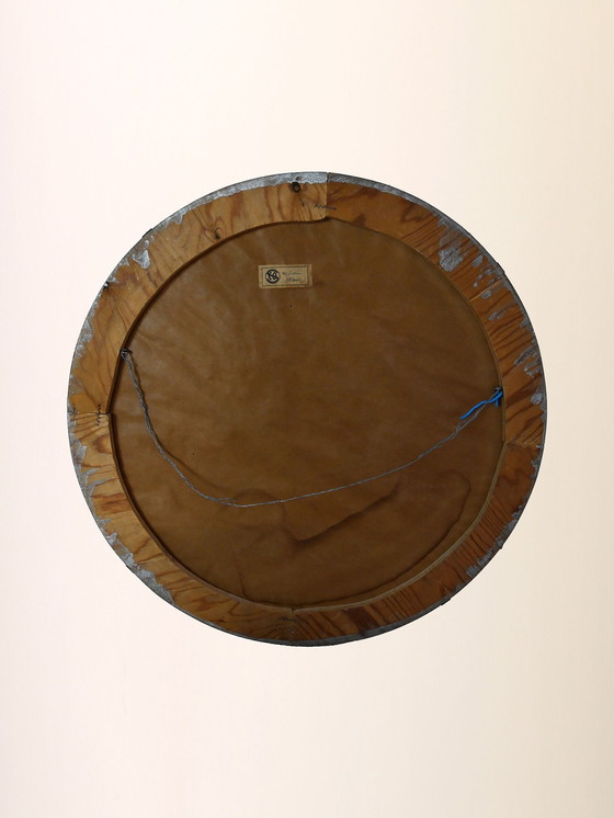 Image 1 of Vintage Round Mirror with Invisible Frame, 1950s/60s