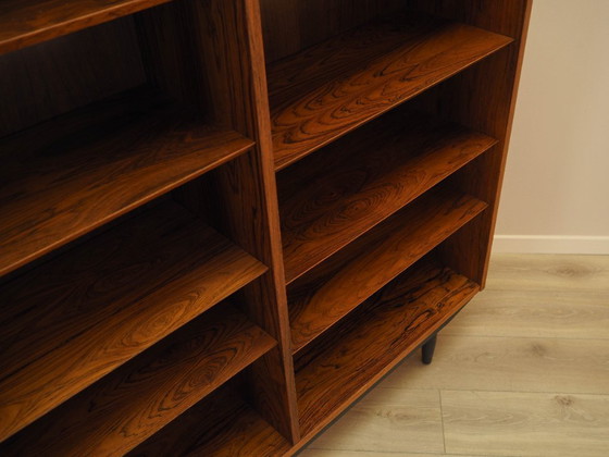 Image 1 of Boekenkast van palissanderhout, Deens ontwerp, jaren 70, vervaardigd door Hundevad.