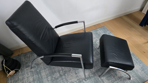 Harvink - de club (fauteuil met hocker)