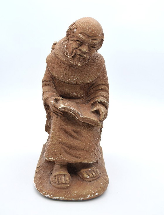 Image 1 of Vintage Bookends in the Shape of Monks - Characterful Set for Your Home Library