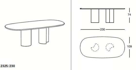 Image 1 of Zanotta Bol dining table