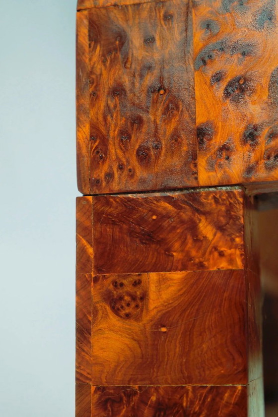 Low Table in Patchwork Elmwood Burl, Large Format. Belgium, late 1990s – Coffee tables (photo 9 of 10)