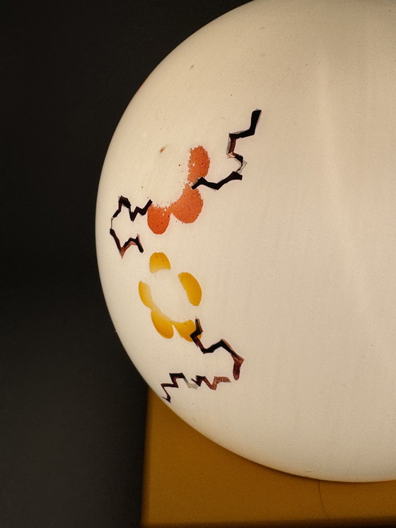 Image 1 of Tafellamp met bloemendecor