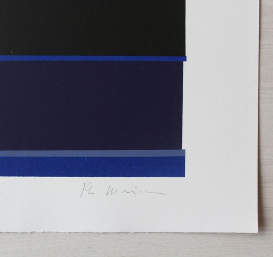 Image 1 of Philippe Morisson "Distanze" - serigrafia - edizione di 175 - firmata - (76 x 64 cm)