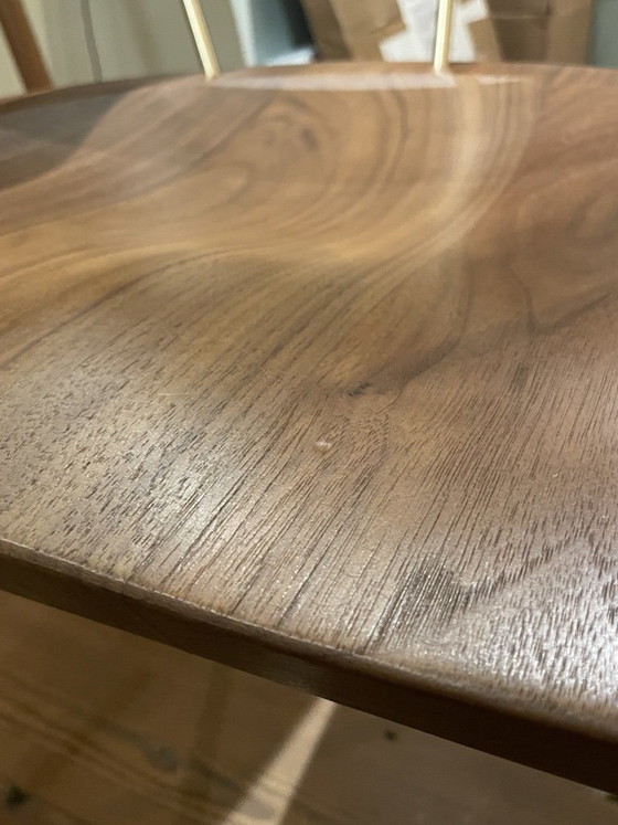 1 x BASSAM FELLOWS - SPINDLE CHAIR, BassamFellows, Sedie girevoli, Legno, Ottone, Marrone (foto 6 di 8)
