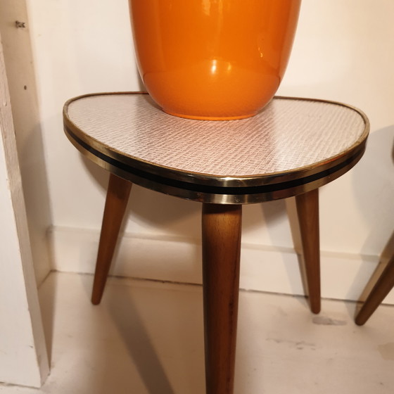 Image 1 of Table à plantes des années 1950, table d'appoint, design rétro vintage