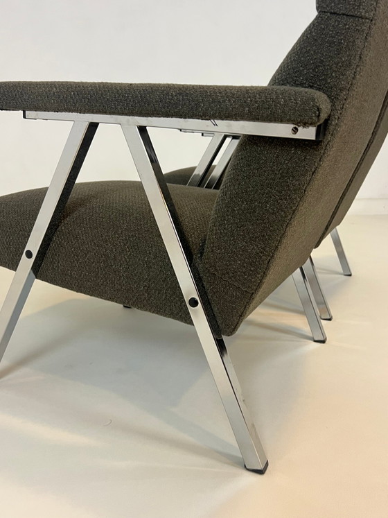 Chaises & fauteuils vintage – Années 1970 – Textile, Chrome, Modern (photo 5 of 7)