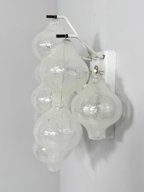 Image 1 of Ensemble de 2 appliques murales, modèle : « Tulipan 9 WA » pour KALMAR FRANKEN KG, Autriche, années 1960