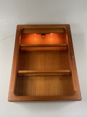 Vitrine danoise du milieu du siècle avec éclairage, Dyrlund 1980