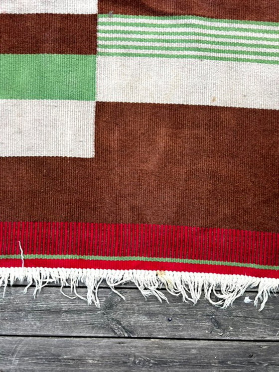 Grand Tapis en Laine Mid Century Modern, Années 60, Tchécoslovaquie, 335 × 240 Cm – Wool (photo 9 of 14)