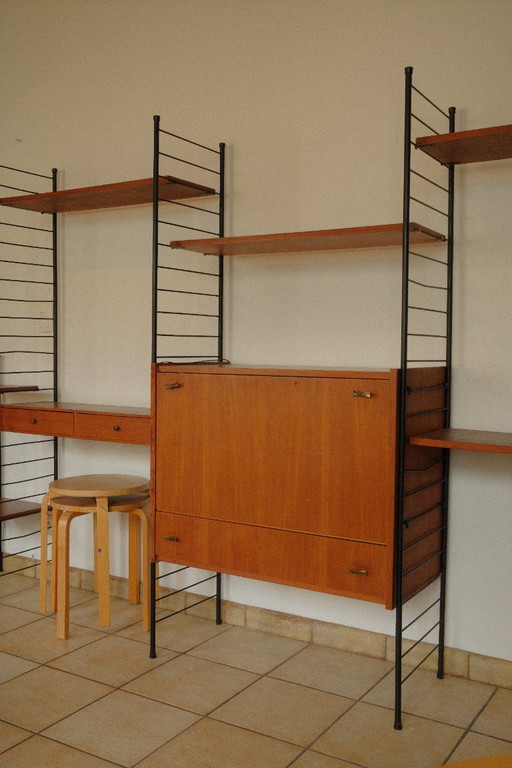 Freestanding Wall Shelving Unit Wall Rack