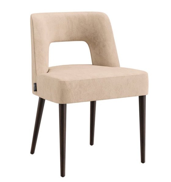 Image 1 of Set di lussuose sedie da pranzo Velvet Dôme Deco