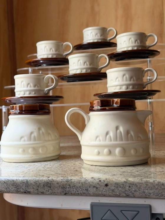 Servizio da caffè vintage Carlton Ware, composto da 14 pezzi in ceramica, stile metà secolo, con tazzine da (photo 12 of 16)