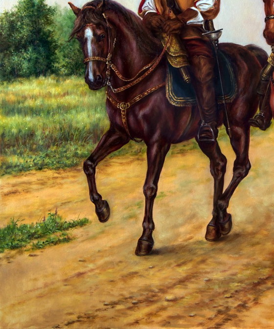 Original Oil Painting Provincial Air - Based on A. Dumas's "The Three Musketeers" – Paintings & Drawings (photo 6 of 7)