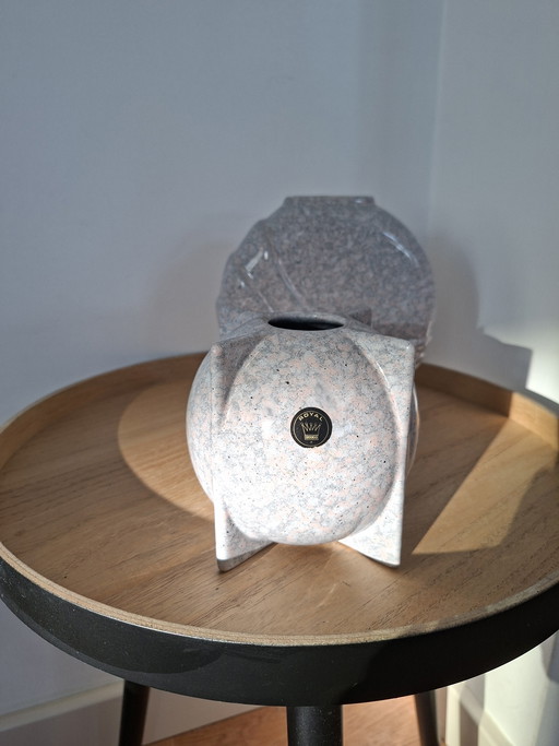 Beautiful Set of Postmodern Vases – Royal Holland – 80s Memphis Style