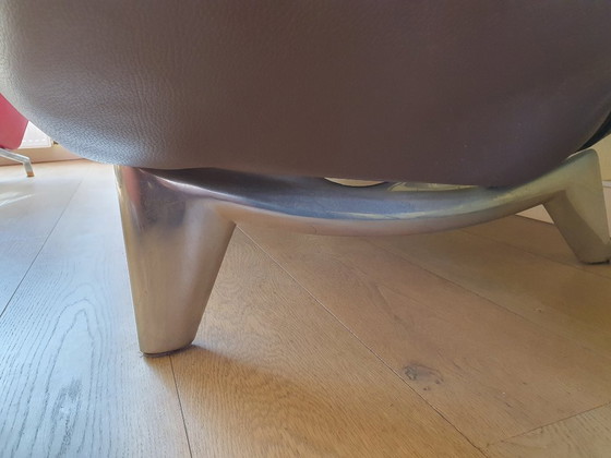 Image 1 of Divano di design Leolux Tango a 3 posti in pelle Senso marrone