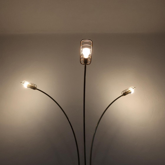 Image 1 of Romeo Rega Attr. Lampada Pavimento Hollywood Regency 1970’s Design Modernariato