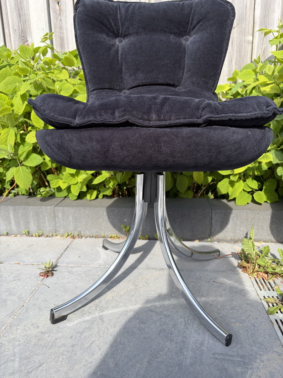 Image 1 of 4 fauteuils pivotants vintage Gastone Rinaldi des années 1970