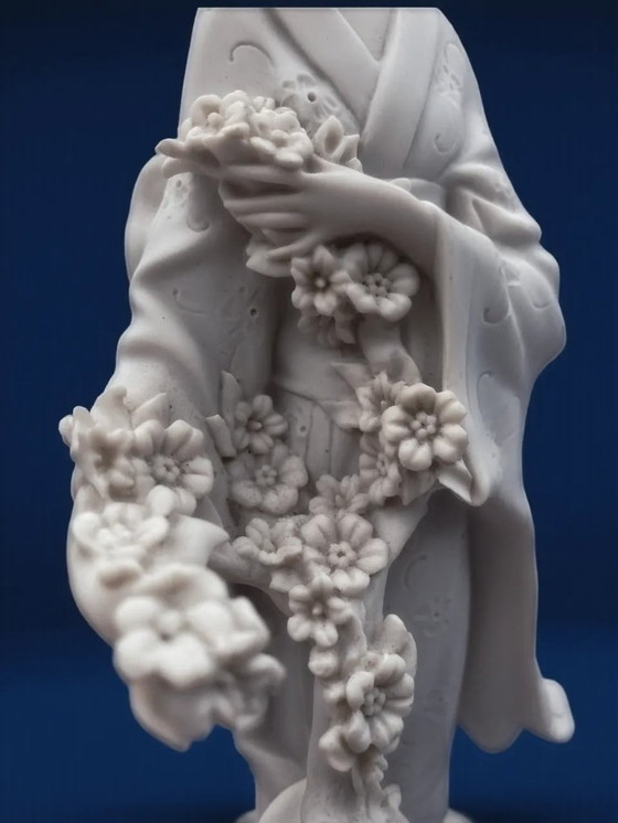 Image 1 of Capodimonte - Giuseppe Armani - Estatua, Dama Oriental - 34 cm - Porcelana - 1987