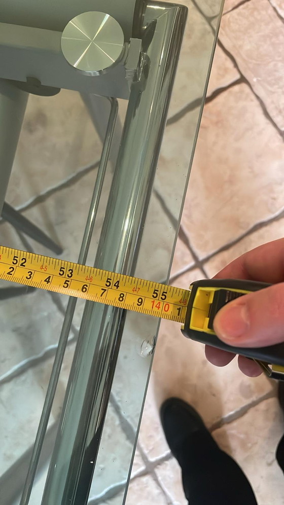 Image 1 of Glass dining table 140x80 extendable