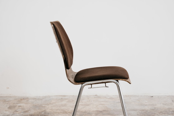 Image 1 of Ensemble de salle à manger style Carlo Ratti avec 10 chaises, design moderne des années 1970