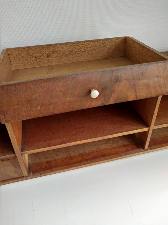 Image 1 of Pieza antigua de escritorio/armario con cajones