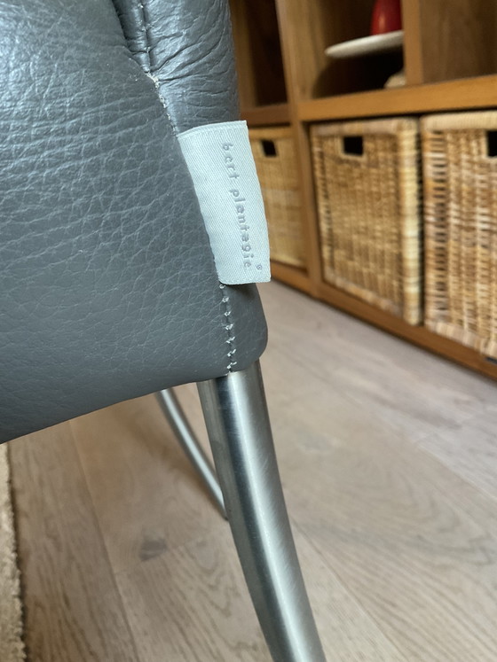 Six Chaises de Salle à Manger Bert Plantagie – Leather, Metal (photo 5 of 9)