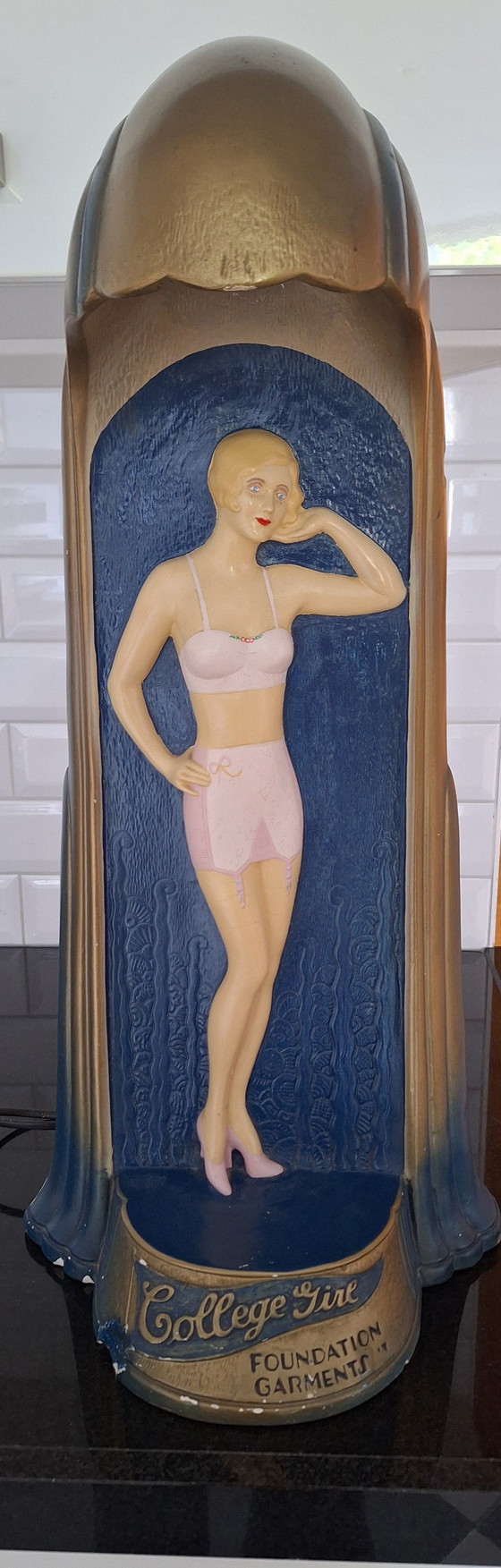 Image 1 of Vintage advertising object, lingerie model