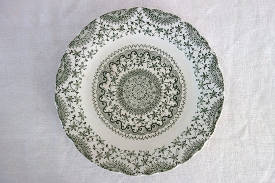 Image 1 of 8 aardewerken dessertbordjes
