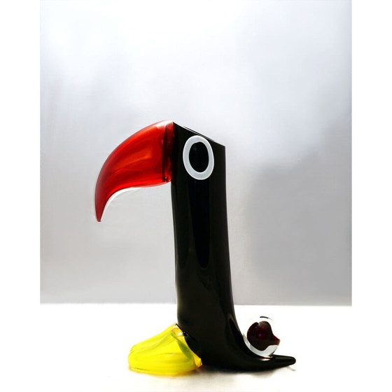 Image 1 of Vintage Murano glass toucan by Carlo Moretti, 1960s