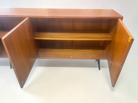 Image 1 of Mid Century Modern Teak Sideboard 1960s | German RT Furniture Cabinet Model 127 | Vintage Scandinavian Style Credenza