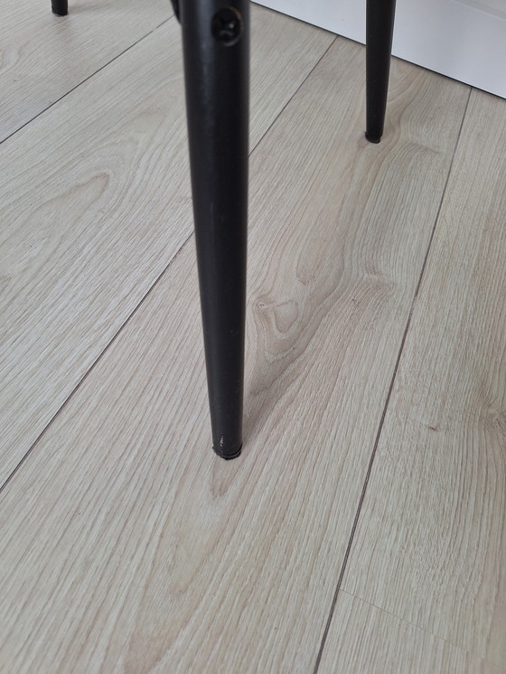 Image 1 of 2x Vitra Eames DSW negro con base negra