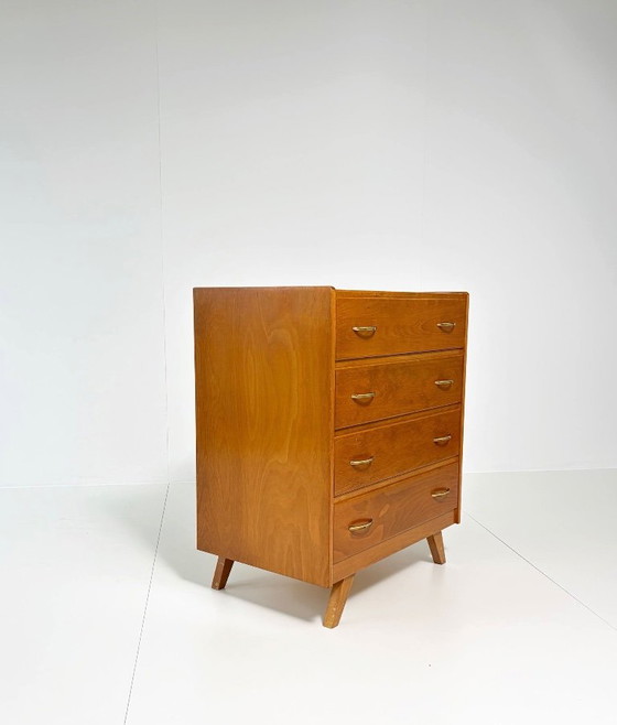 Vintage Chest of drawers with 4 drawers – Mid-Century Modern, 1950s, Teak look – Wood (photo 14 of 15)