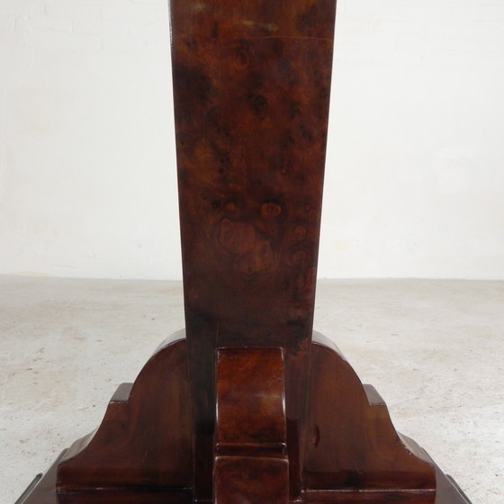Image 1 of Art Deco Style Table With Different Types of Inlaid Wood