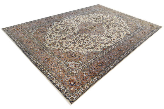 Image 1 of Tappeto persiano Kashan firmato 4,05 x 2,88 Tappeto orientale pregiato n. 24642