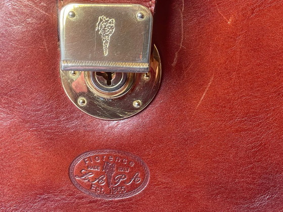 Image 1 of Borsa da lavoro in pelle vintage L.A.P.A. Florence - Stile borsa da medico Dulles - Made in Italy