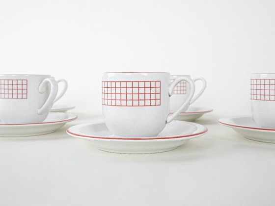 Image 1 of Set di tazze in porcellana, design italiano, anni '80, produzione: Italia