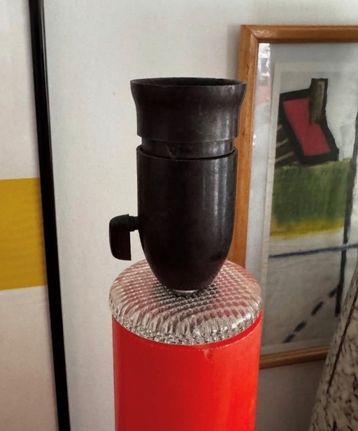 Scandinavian vintage glass table lamps