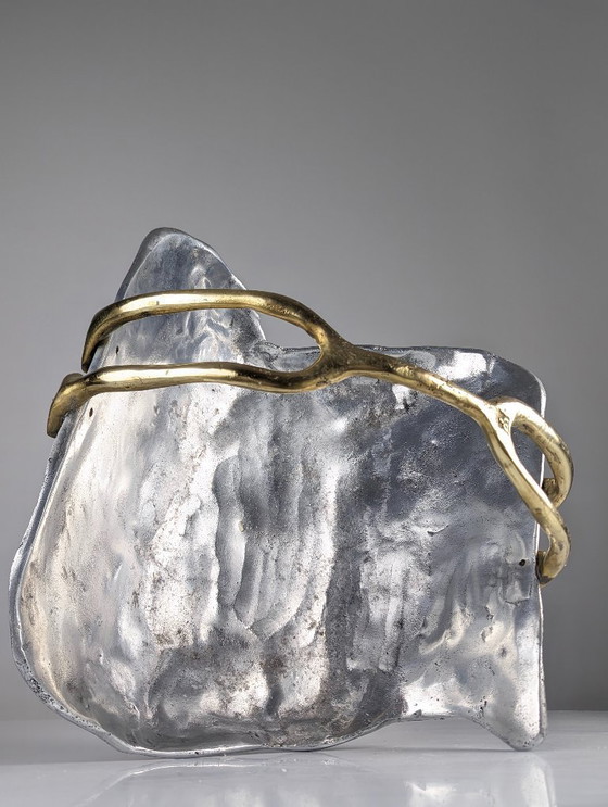 Image 1 of firewood holder by David Marshall, 1980s