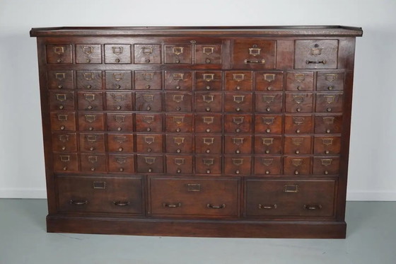 Image 1 of Großer französischer Notar-Apothekerschrank / Aktenschrank aus Eiche, 1920er/30er Jahre