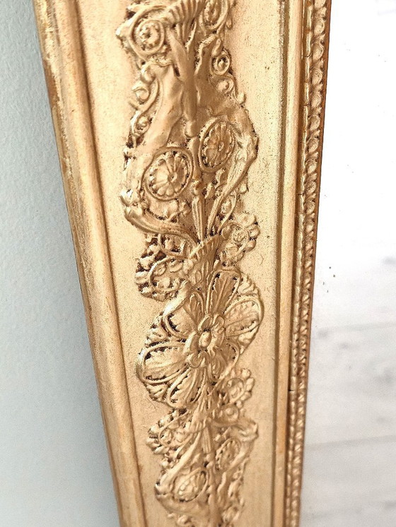 Image 1 of 19th-century mirror in wood and gilt stucco, 115 x 61.5 cm
