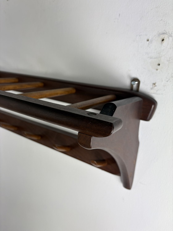 Image 1 of Vintage Wooden Coat Rack 1960s