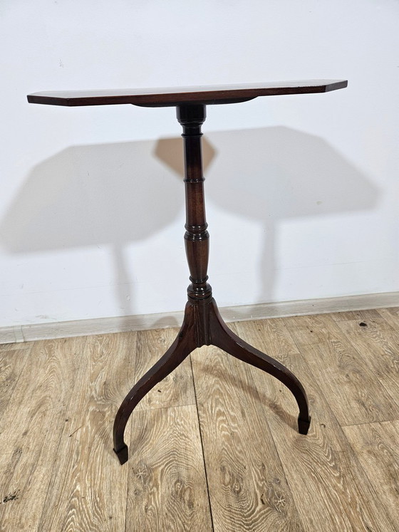 Antique Victorian Mahogany Side Table, 1800s – Wood, Hollywood Regency (photo 12 of 15)