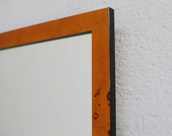 Image 1 of Miroir en "Loupe" de Bois