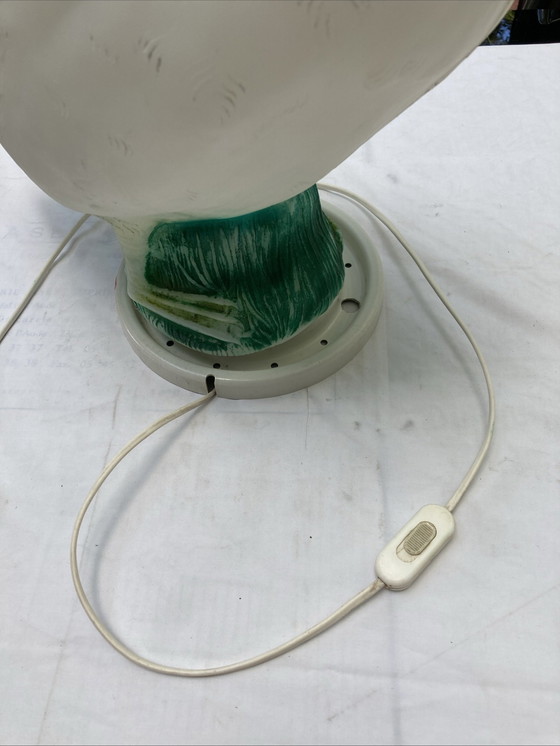 Image 1 of Grote 80's ganzenlamp op metalen voet