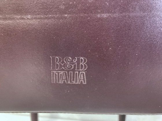 Image 1 of Juego de 2 sillas laterales de piel B&B Italia Vol Au Vent, estilo Mario Bellini.