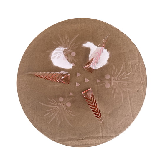 Image 1 of Assiette à saumon de style Art déco, Brzozówka, aciérie de Niemen, Pologne, vers 1930