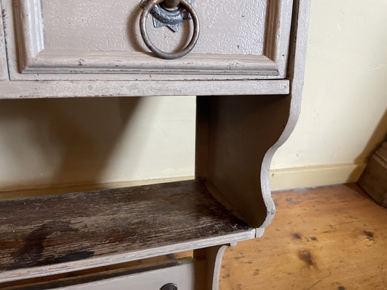 Image 1 of Grande scaffale da parete, scaffale da cucina con ciotole, stile antico francese