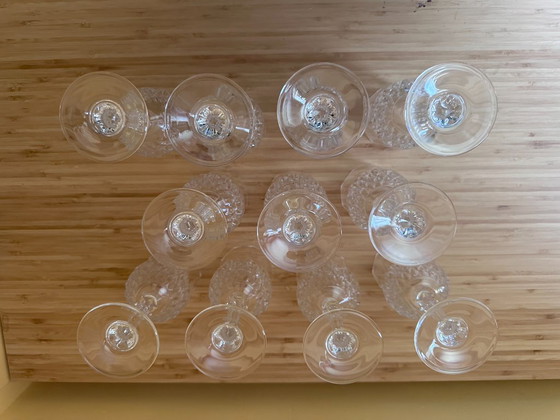 Image 1 of 11 bicchieri vintage "Longchamp" in Cristal d'Arques da 16 cl