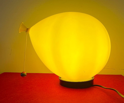Yellow Balloon Table Lamp – Yves Christin for Bilumen, 1980s